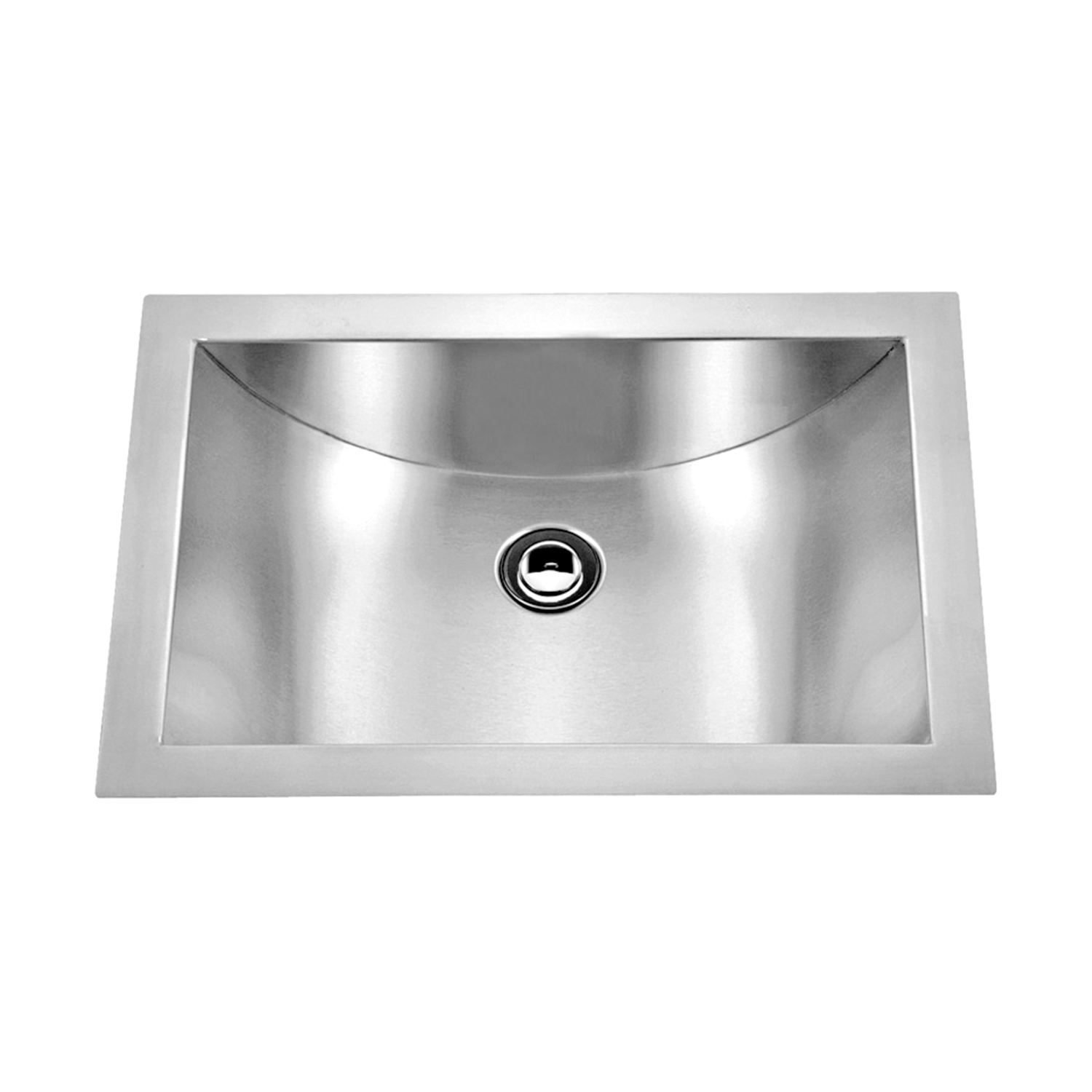 DAX Handmade Single Bowl Undermount Kitchen Sink, 18 Gauge Stainless Steel, Brushed Finish, 21 x 15 x 6 Inches (DAX-SQ-114)