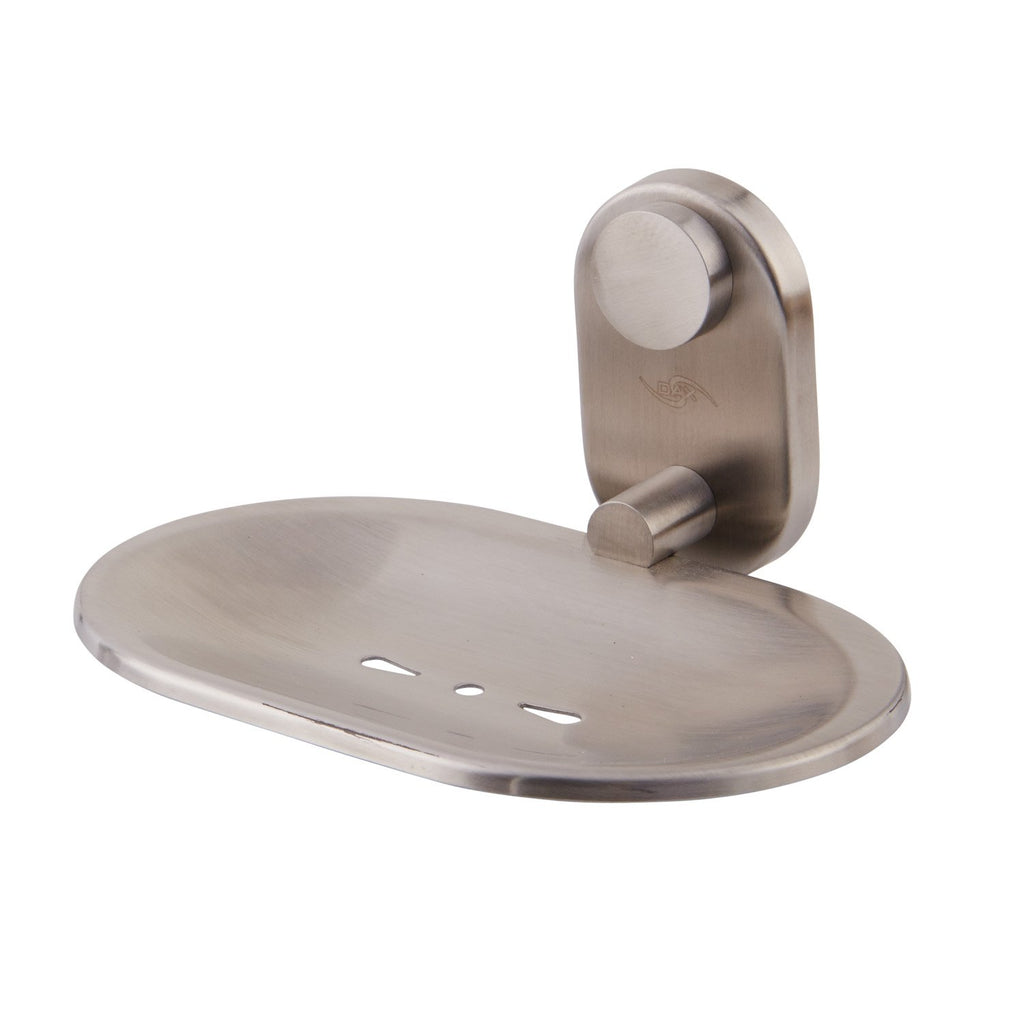 DAX Stainless Steel Soap Dish, Wall Mount Tray, Polish Finish, 4-5/8 x 2-3/4 x 5-15/16 Inches (DAX-G0205A-P)