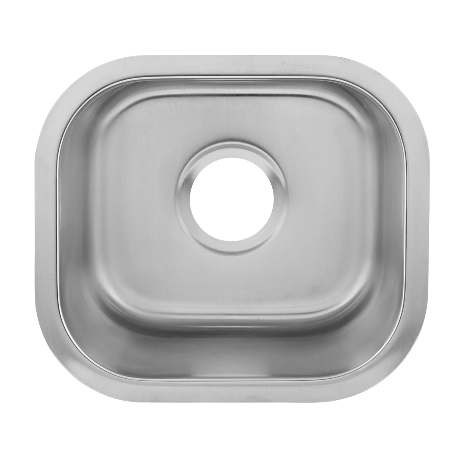 DAX Single Bowl Undermount Kitchen Sink, 18 Gauge Stainless Steel, Brushed Finish , 14-1/2 x 13 x 7 Inches (DAX-1214)