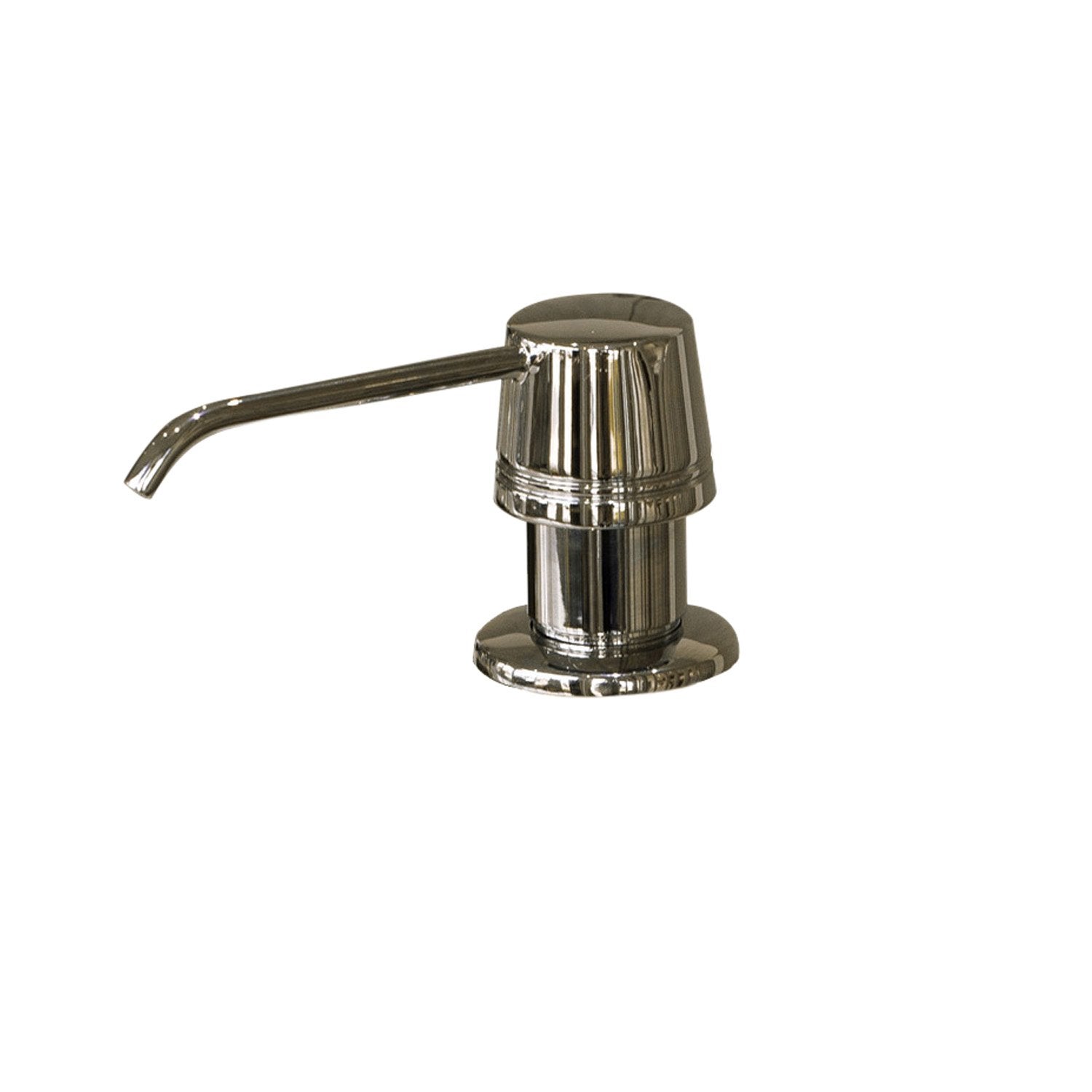 DAX Round Kitchen Sink Soap Dispenser, Deck Mount, Stainless Steel, Brushed Finish, 2-5/16 x 8-1/2 x 3-1/2 Inches (DAX-81002-BN)