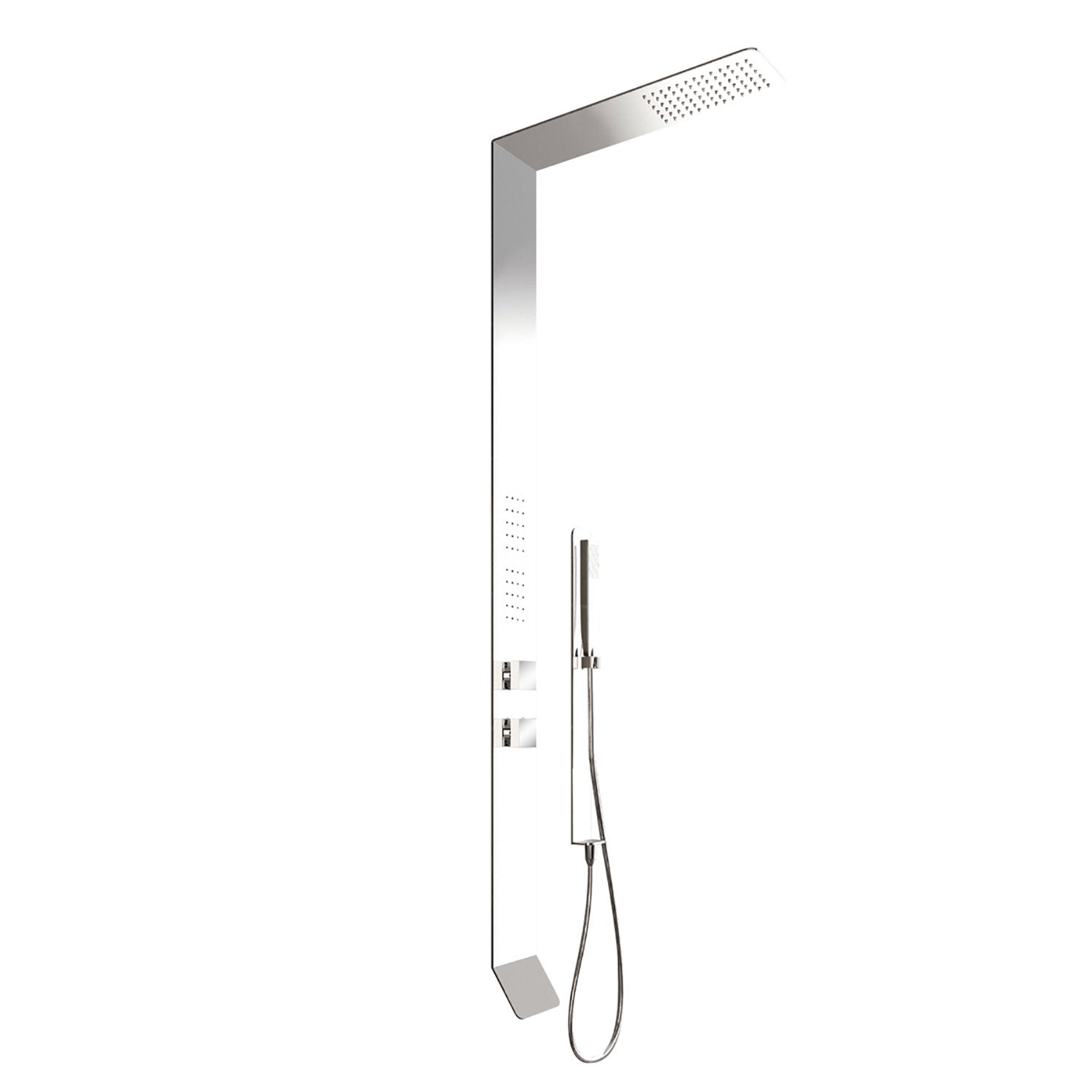 DAX Brushed Stainless Steel Shower Panel With Pressure Balance Valve (DAX-034)