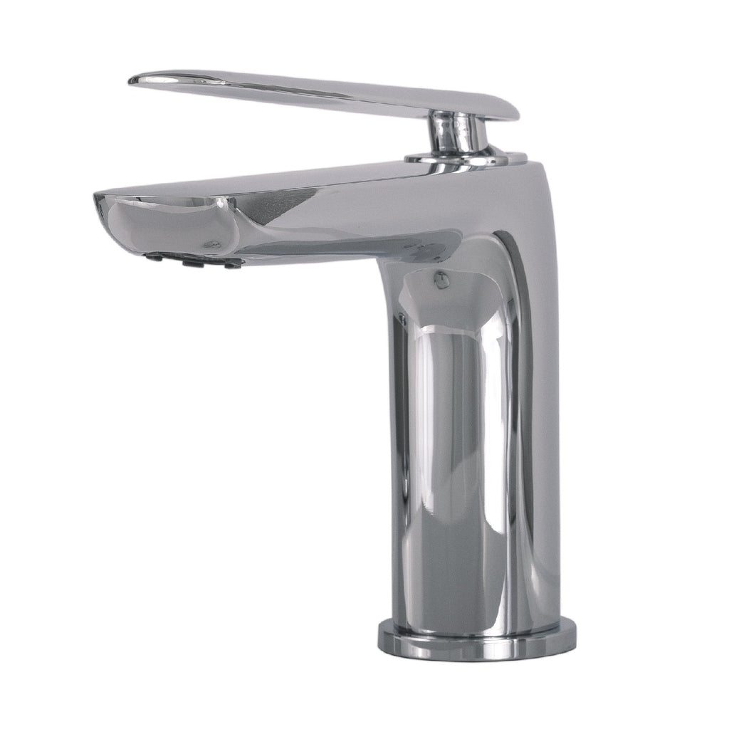 DAX Single Handle Bathroom Faucet, Brass Body, Chrome Finish, 4-3/4 x 6-1/8 Inches (DAX-8206)