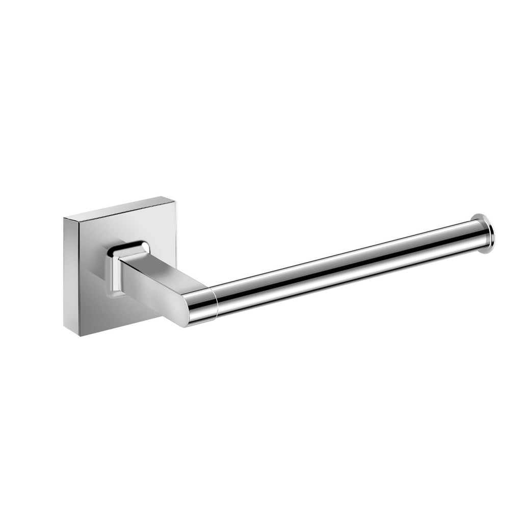 DAX Milano Toilet Paper Holder, Right Opening, Square Line, Wall Mount, Brass Body, Brushed Nickel Finish, 2-3/4 x 7-1/2 x 3-3/8 Inches (DAX-GDC160156-BN)