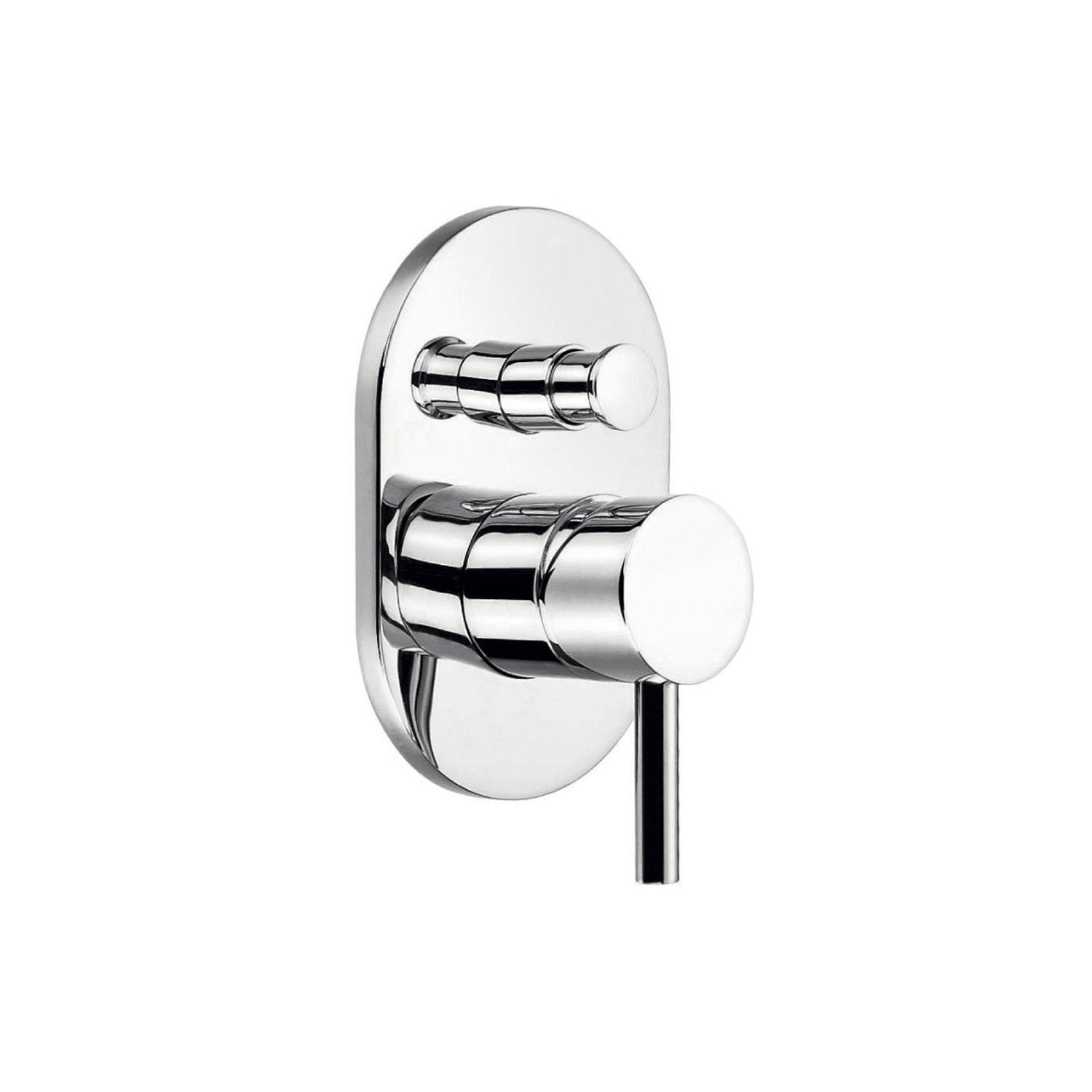 DAX Oval Shower Single Valve Trim, Brass Body, Chrome Finish (DAX-8308)