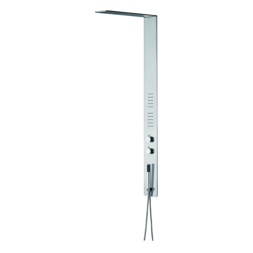 DAX Brushed Stainless Steel Shower Panel With Pressure Balance Valve (DAX-034-2)