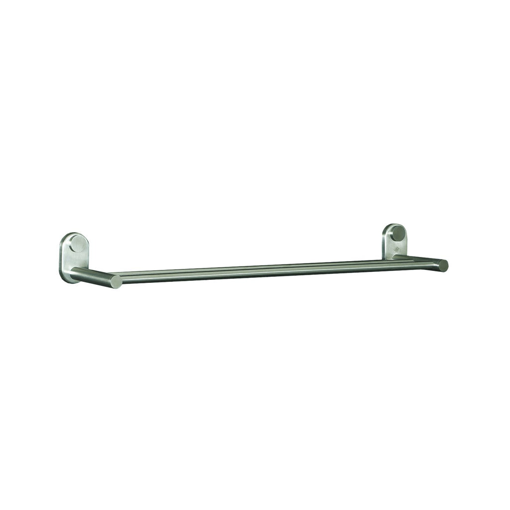 DAX Double Towel Bar, Wall Mount Stainless Steel, Satin Finish, 24-5/8 x 2-3/4 x 5-3/16 Inches (DAX-G0204-S)