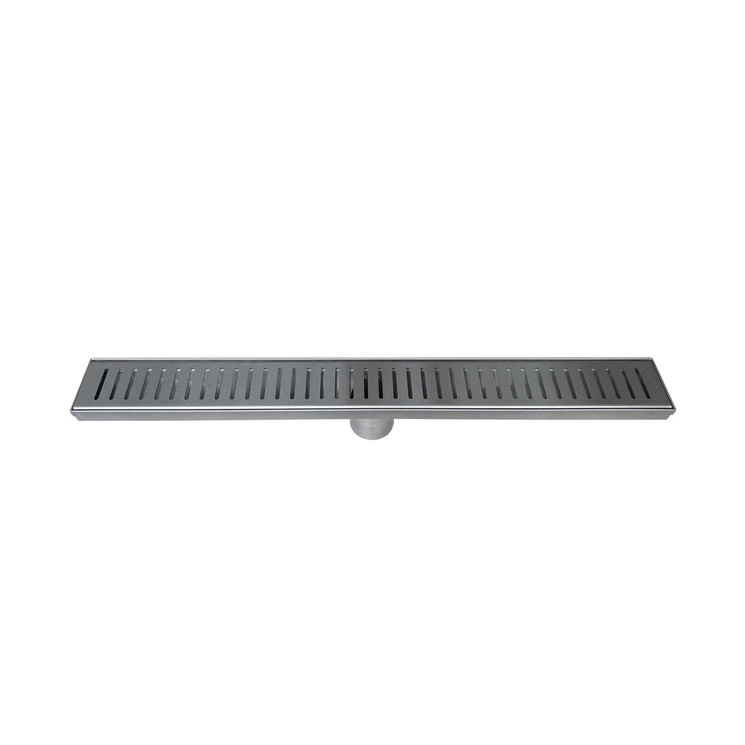 DAX Rectangle Shower Floor Drain, Stainless Steel Body, Stainless Steel Finish, 24 x 3-3/8 Inches (DR24-G06)