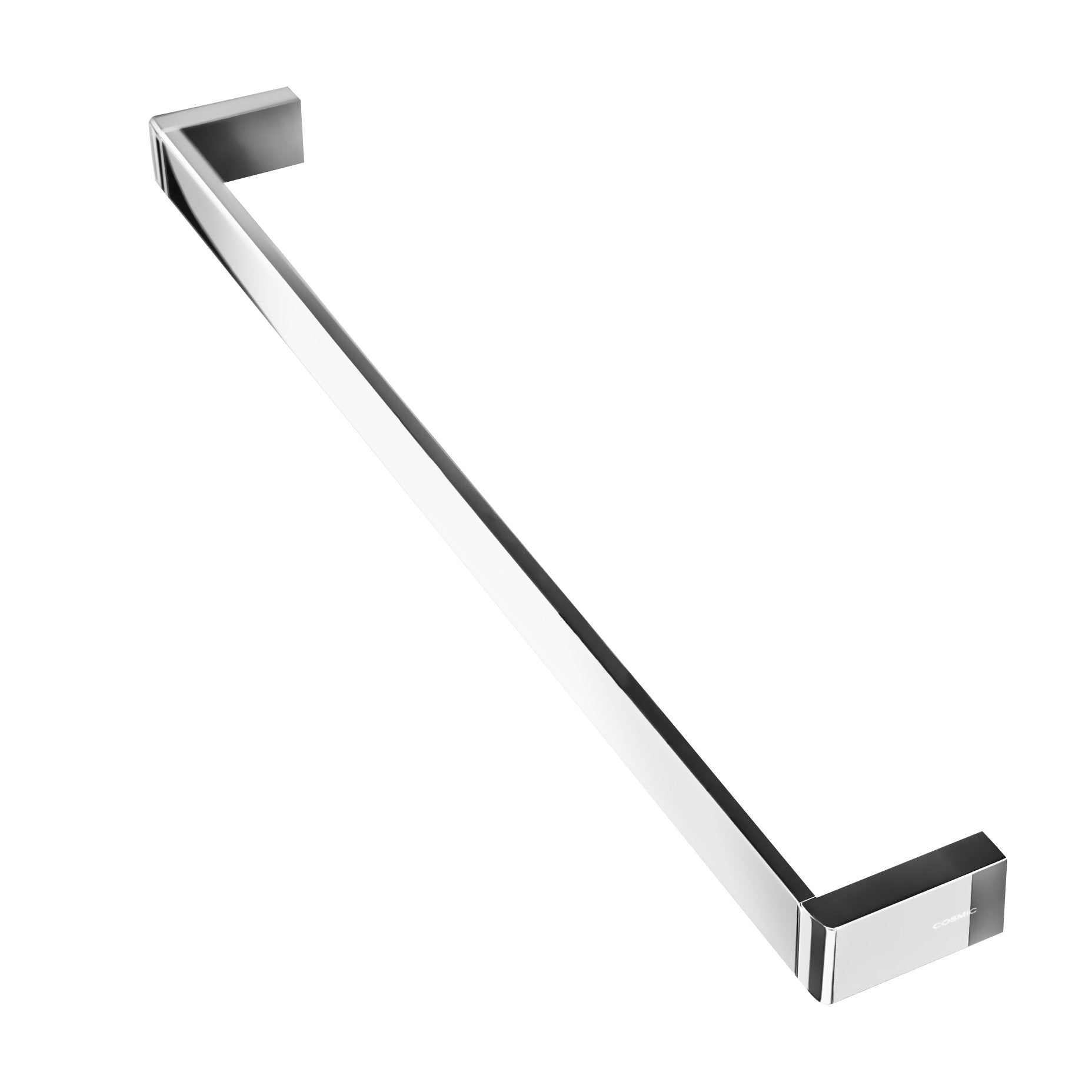 COSMIC Extreme Single Towel Bar, Wall Mount, Brass Body, Chrome Finish, 23-11/16 x 1-3/8 x 2-3/4 Inches (2530165)