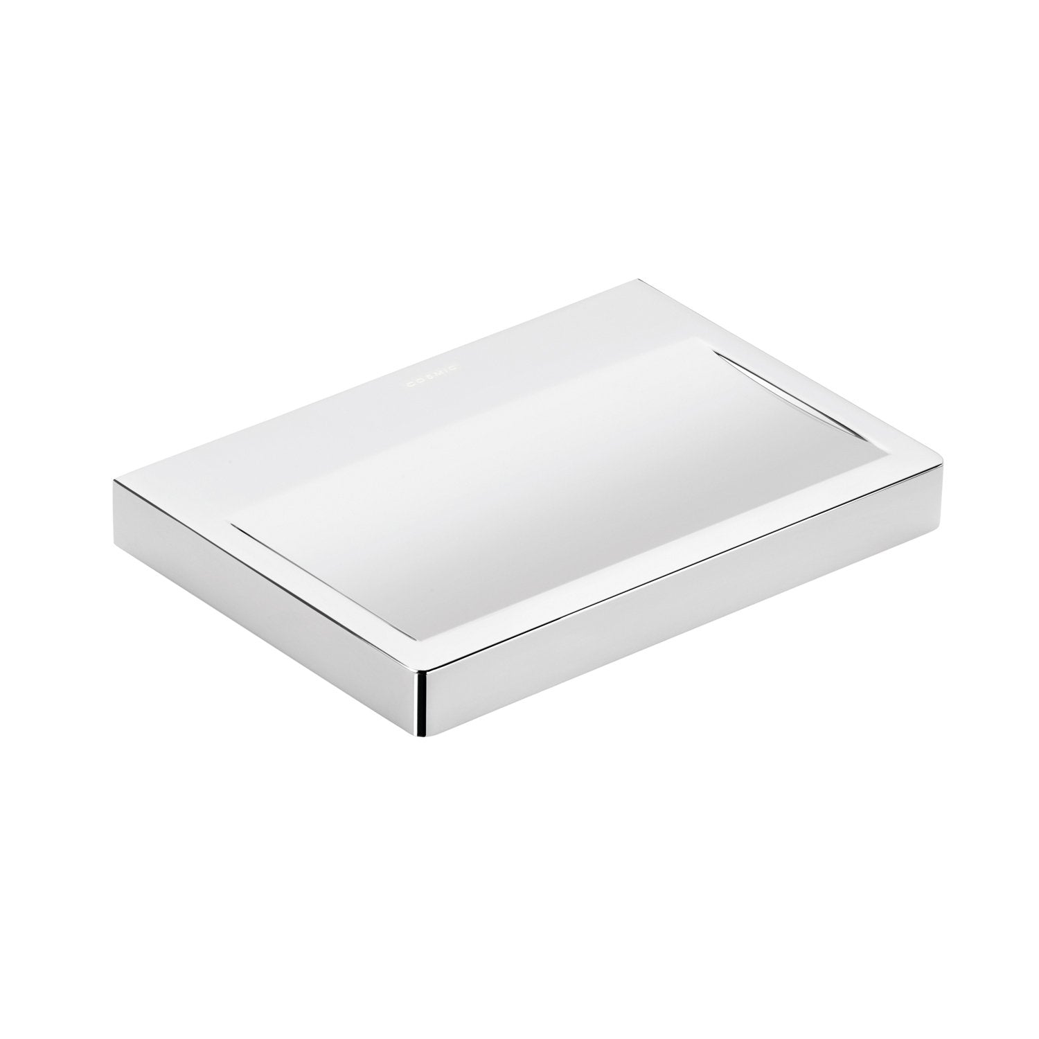 COSMIC Extreme Soap Dish, Wall Mount, Brass Body, Chrome Finish, 5-1/2 x 13/16 x 3-15/16 Inches (2530132)