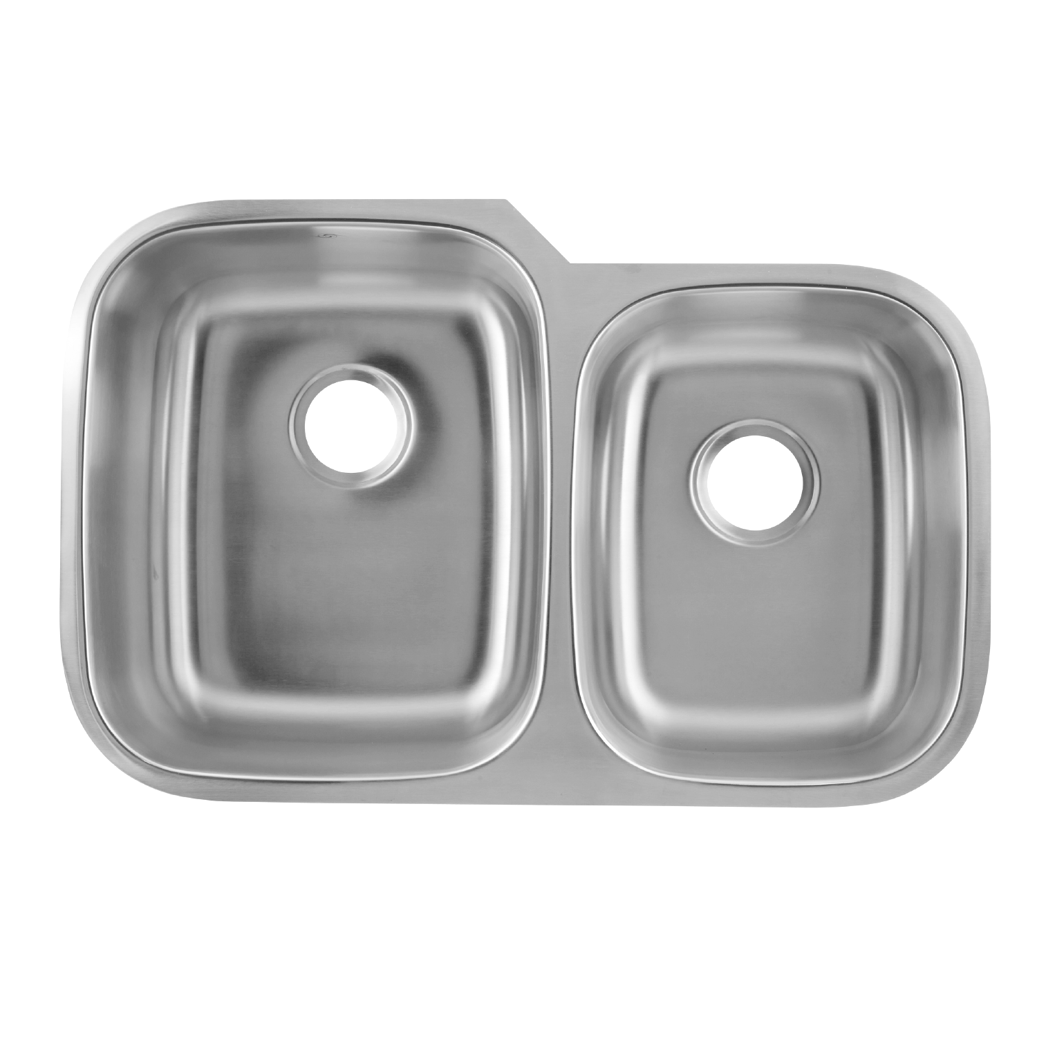 DAX 60/40 Double Bowl Undermount Kitchen Sink, 18 Gauge, Stainless Steel, Brushed Finish , 32 x 20-3/4 x 9 Inches (KA-3120L)