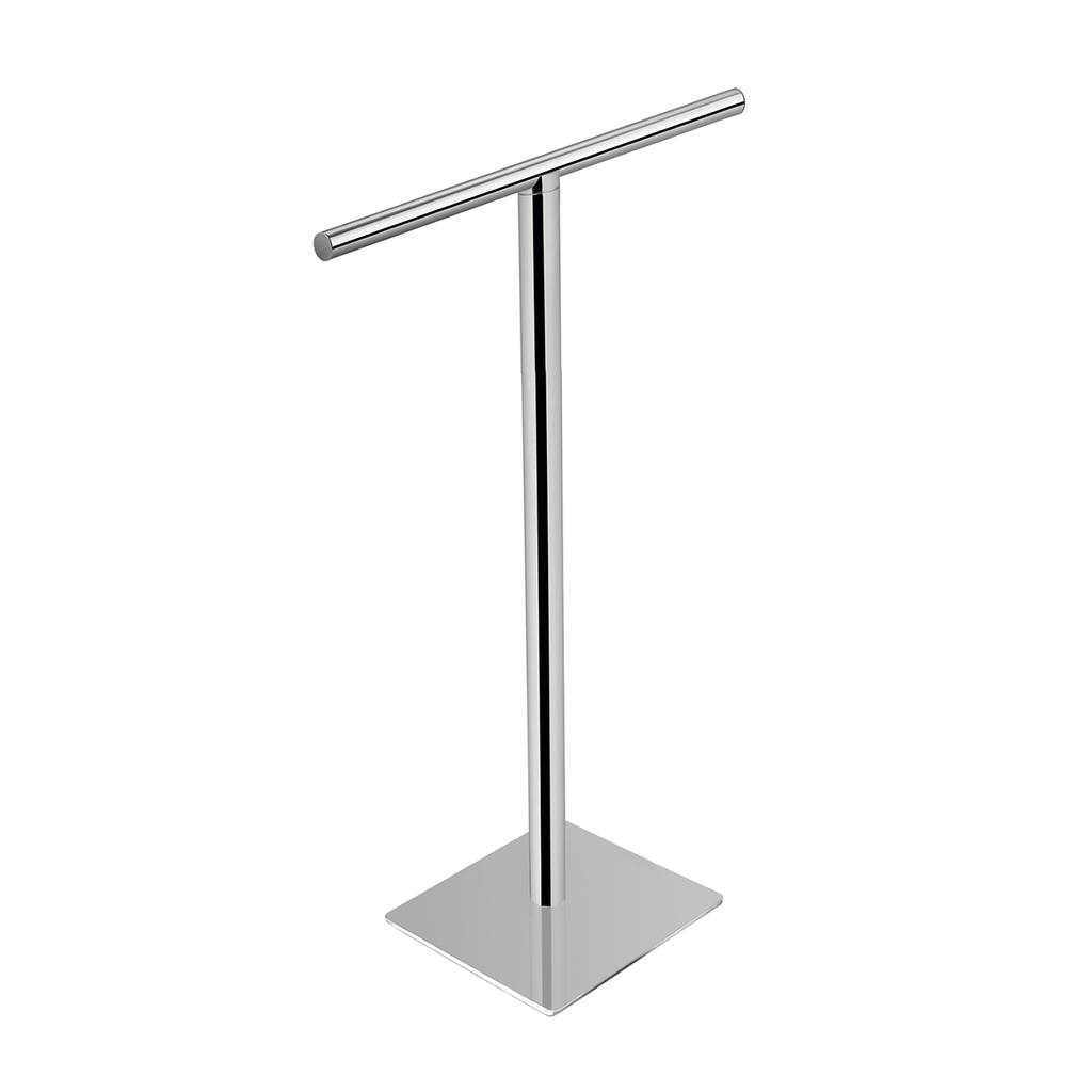 COSMIC Project Standing Towel Rack, Brass Body, Chrome Finish, 23-5/8 x 30-5/8 x 7-7/8 Inches (2510167)