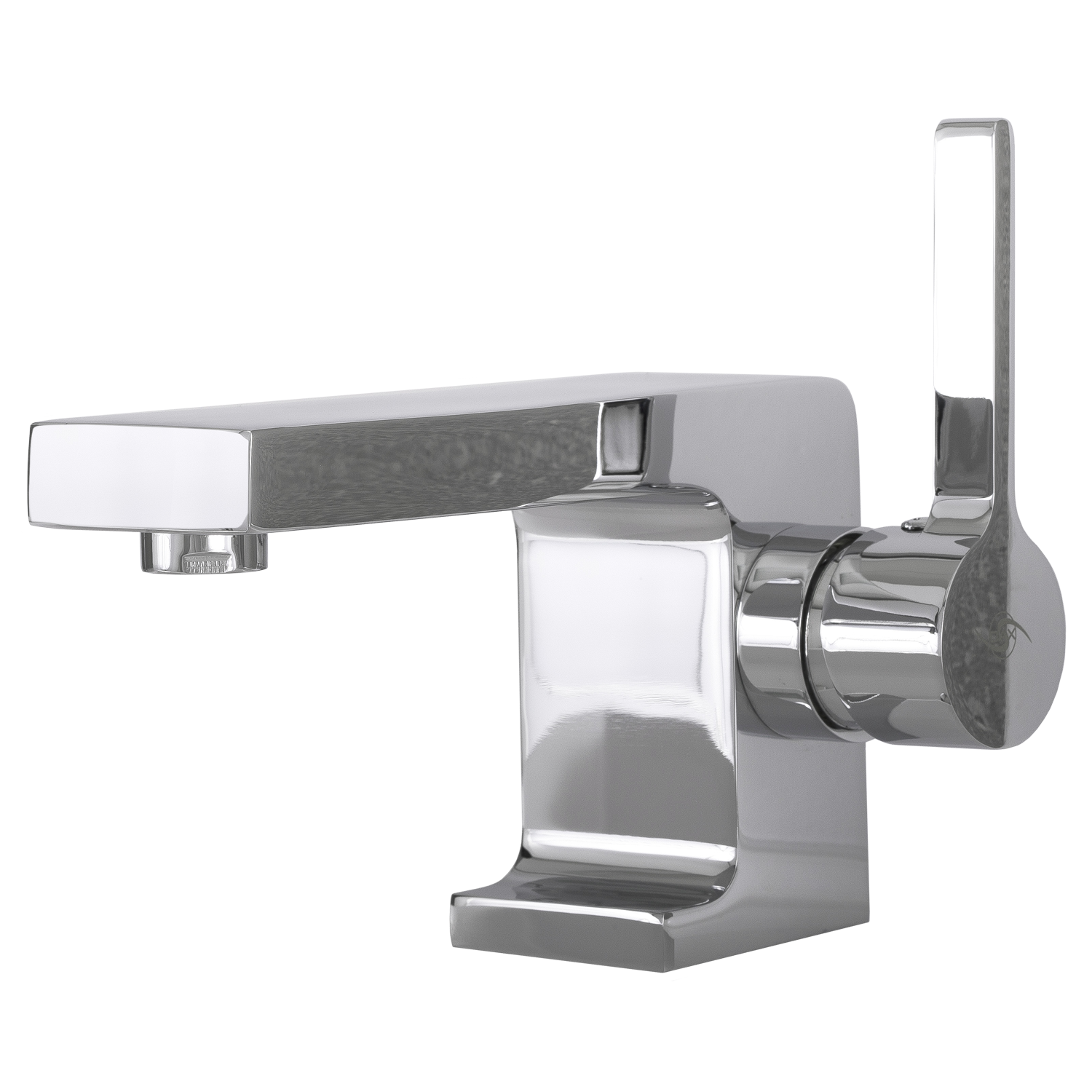DAX Single Handle Bathroom Faucet, Brass Body, Chrome Finish, 4-1/8 x 6-5/8 Inches (DAX-0073)