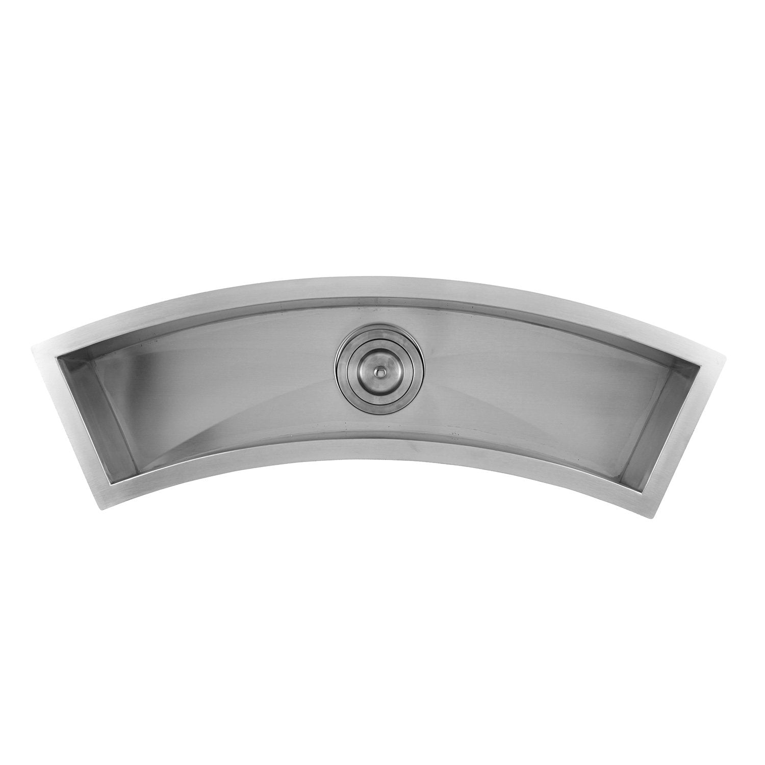 DAX Handmade Undermount Bar Sink, 16 Gauge Stainless Steel, Brushed Finish, 33 x 8-1/2 x 6 Inches (DAX-SQ-3312-C)