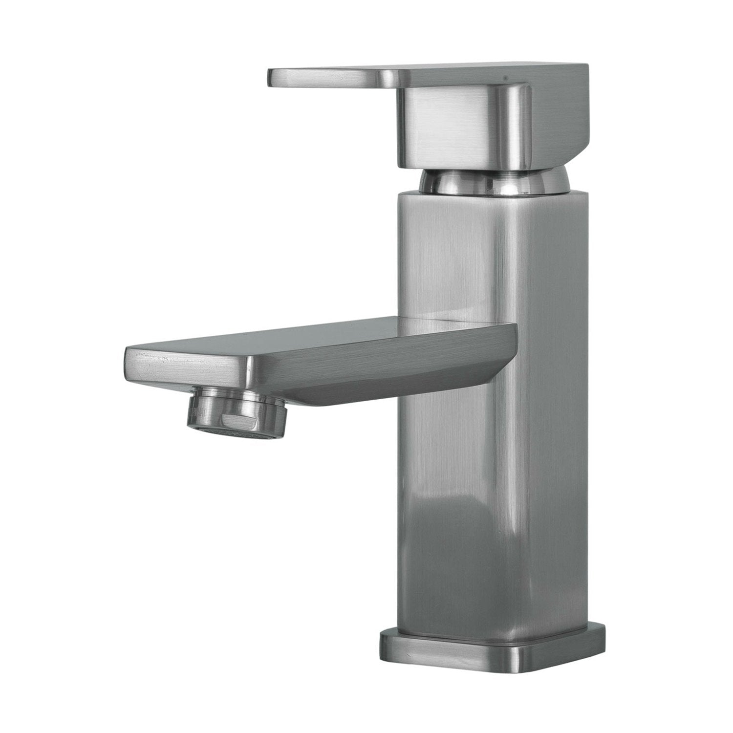 DAX Single Handle Bathroom Faucet, Brass Body, Brushed Finish, 5-15/16 x 6-1/8 Inches (DAX-8510-BN)