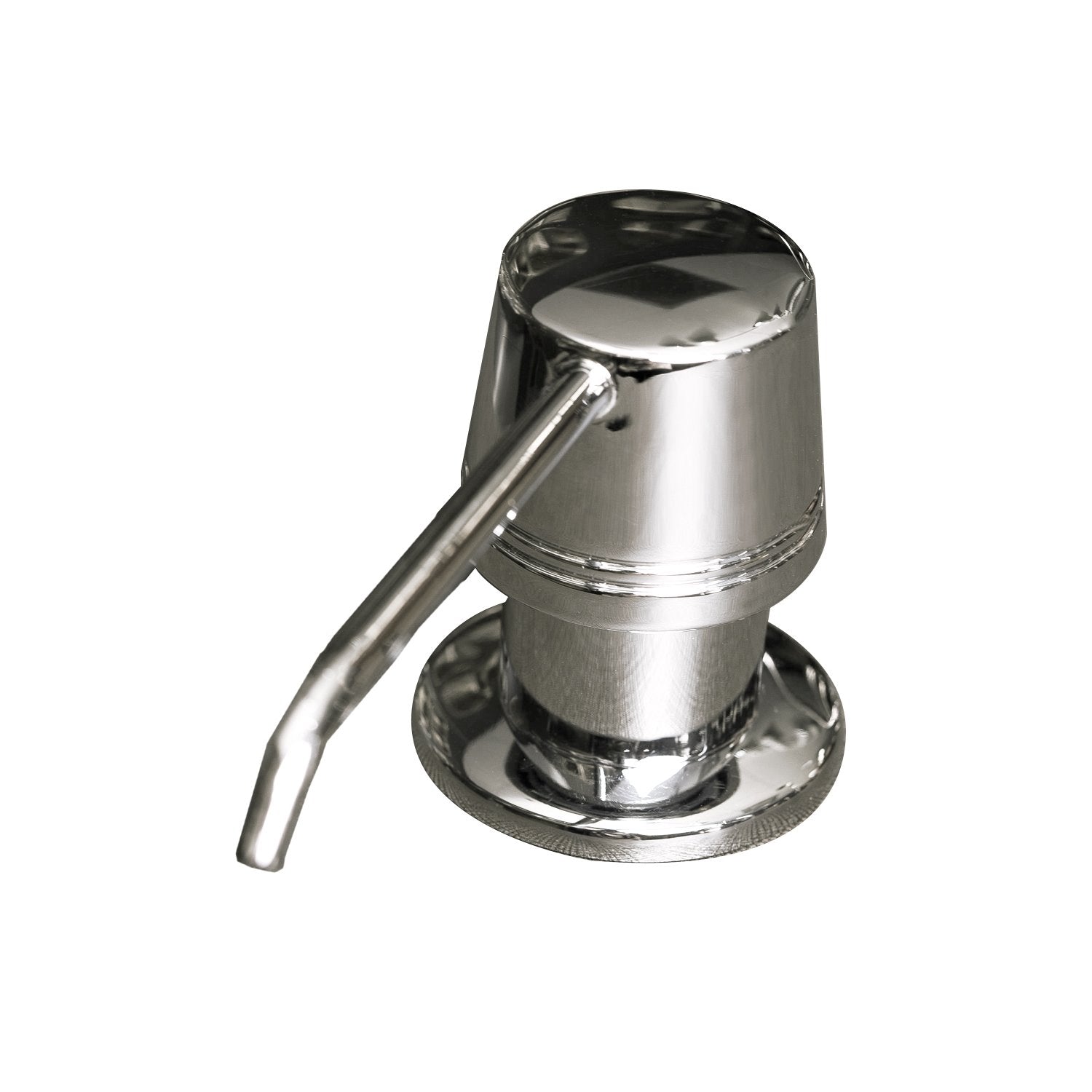 DAX Round Kitchen Sink Soap Dispenser, Deck Mount, Stainless Steel, Chrome Finish, 2-5/16 x 8-1-/2 x 3-1/2 Inches (DAX-81002-CR)