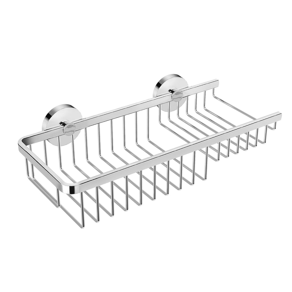 DAX Valencia Bathroom Shelf Basket with Right Opening, Wall Mount, Stainless Steel, Brushed Finish, 11-13/16 x 5-5/16 x 3-1/8 Inches (DAX-GDC120187-BN)