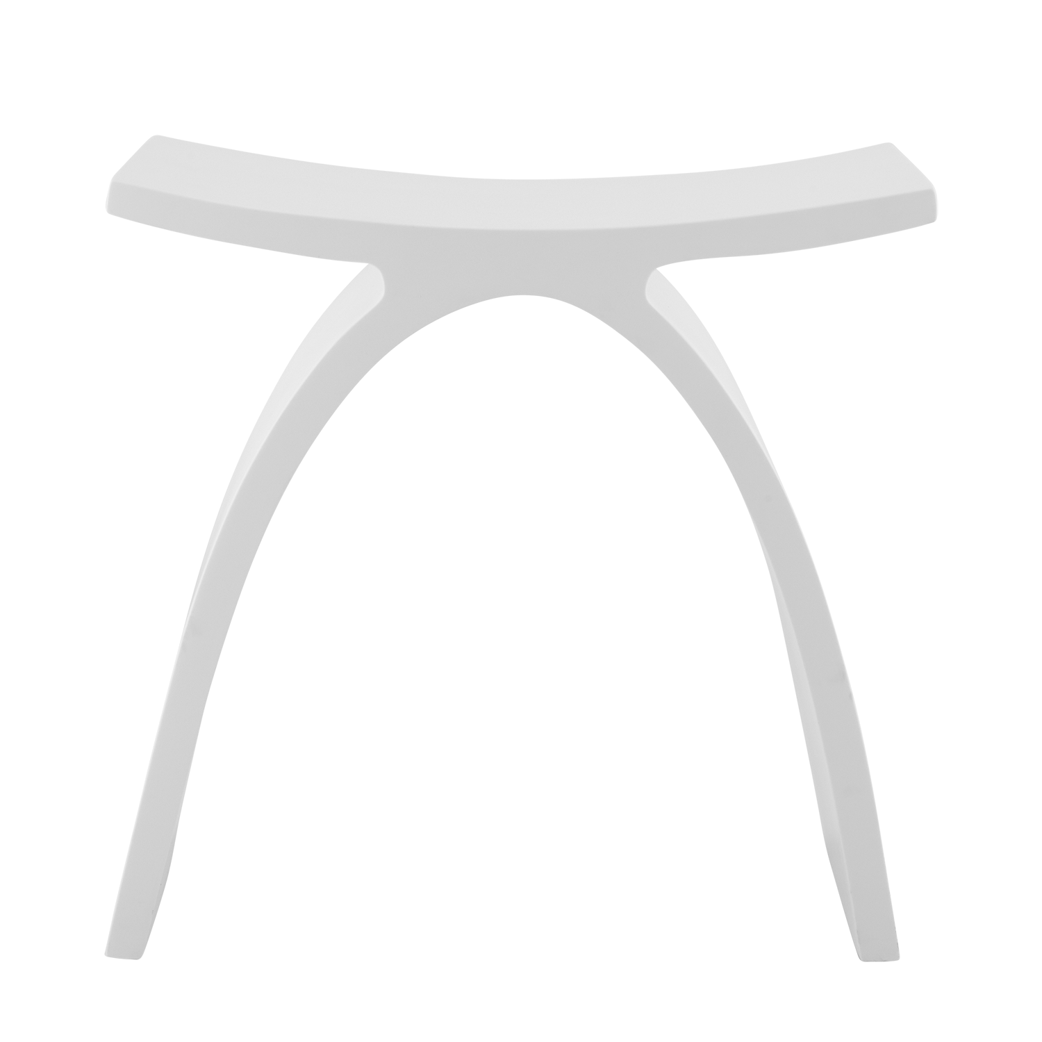 DAX Solid Surface Shower Stool, Standfree, Matte White Finish, 16-3/4 x 16-3/4 x 9-1/16 Inches (DAX-ST-01)