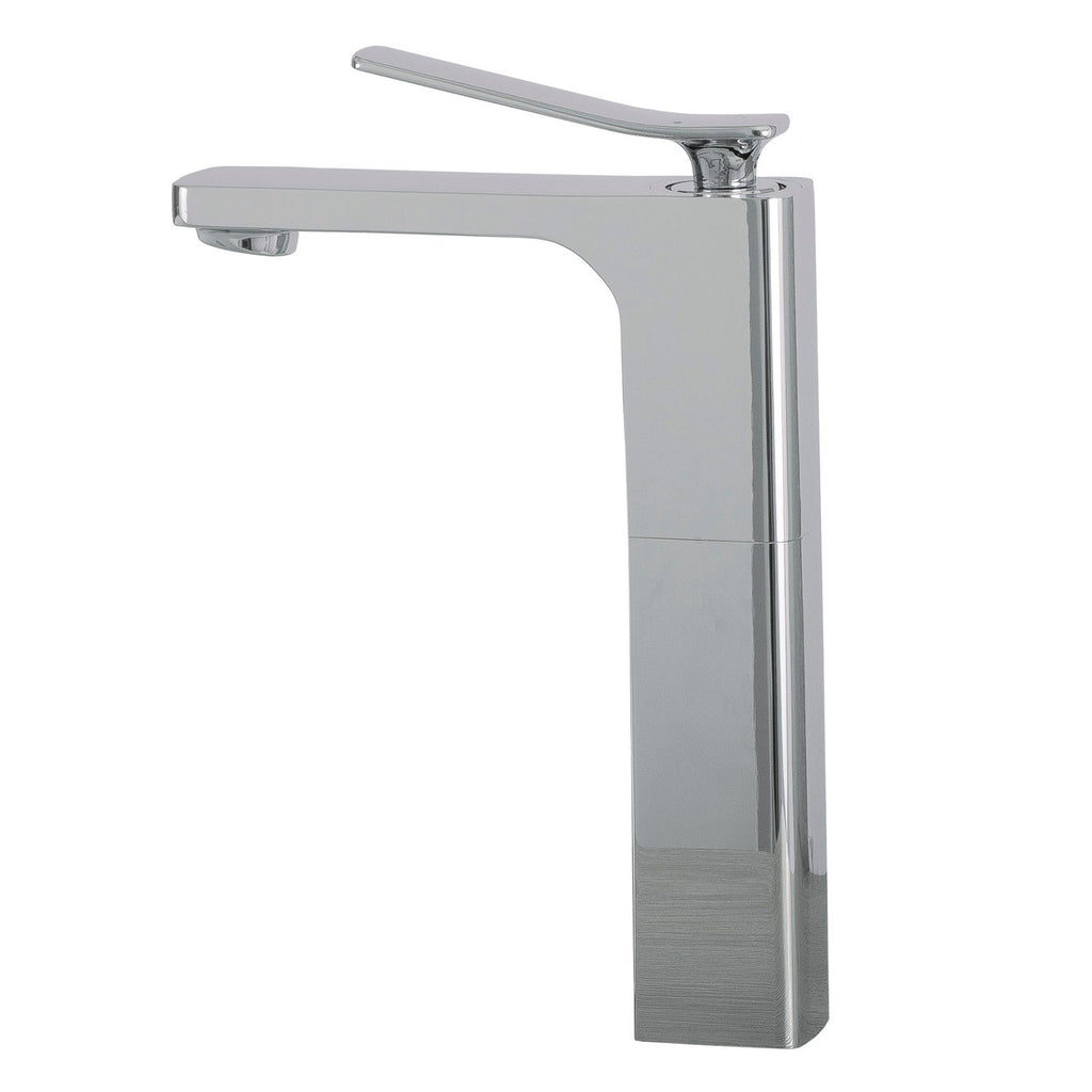 DAX Single Handle Vessel Sink Bathroom Faucet, Brass Body, Chrome Finish, 5-7/16 x 11-7/16 Inches (DAX-1295-CR)