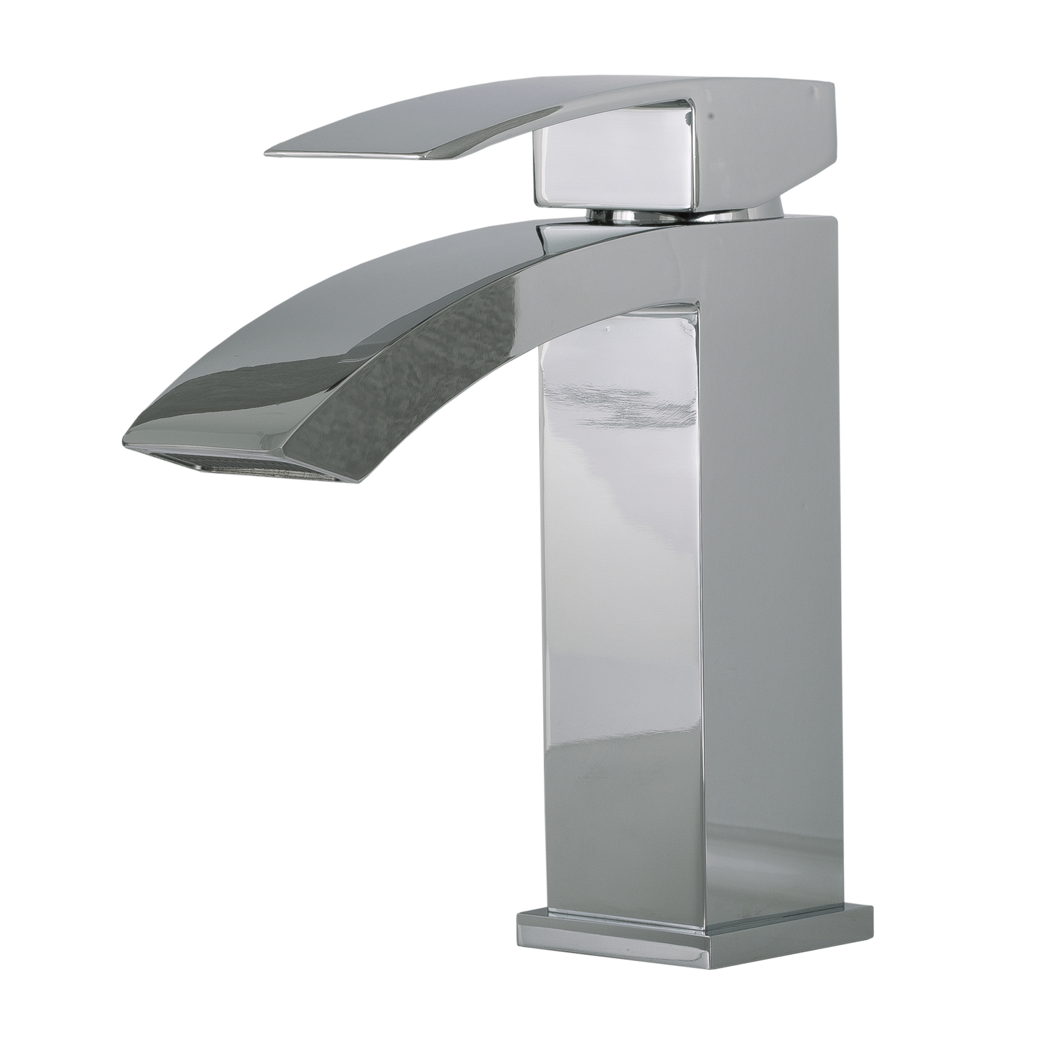 DAX Single Handle Waterfall Bathroom Faucet, Brass Body, Chrome Finish, 4-7/8 x 7 Inches (DAX-6690A-CR)