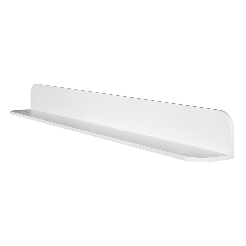 DAX Solid Surface Bathroom Shelf, Wall Mount, White Matte Finish, 47-1/4 x 4-3/4 x 4-3/4 Inches (DAX-AB-1560-47)