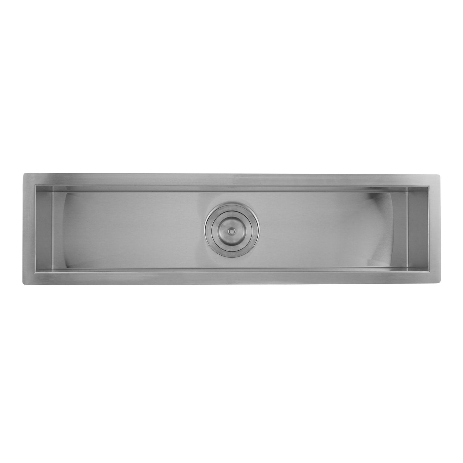 DAX Handmade Undermount Bar Sink, 16 Gauge Stainless Steel, Brushed Finish, 32 x 8-1/2 x 6 Inches (DAX-SQ-3285)