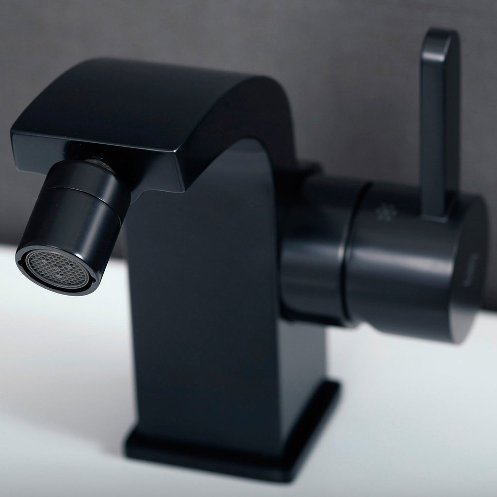 DAX Single Handle Bidet Faucet, Brass Body, Black Finish, 4-5/16 x 4-1/2 Inches (DAX-8560-PB)