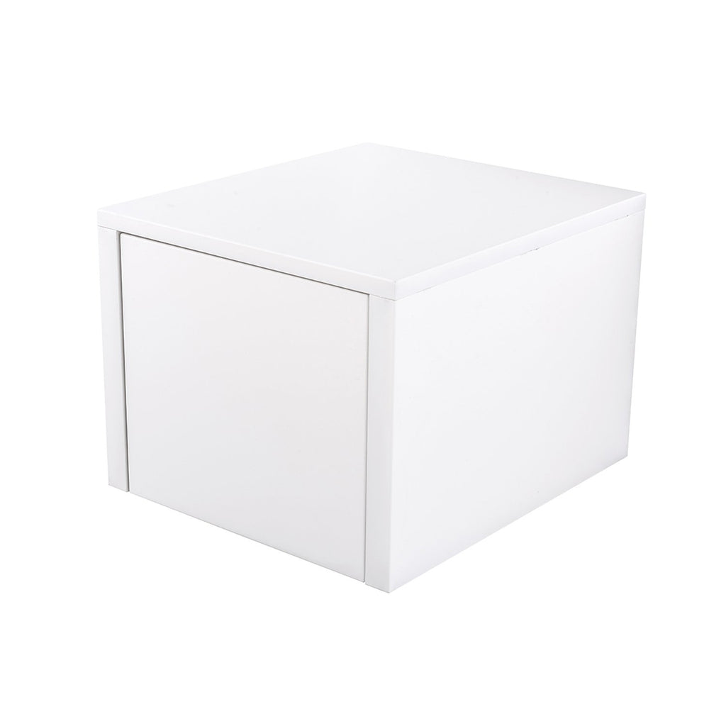 16" Low Side Cabinet, Wall Mount, 1 Drawer, White Gloss, 'OHANA Collection by DAX