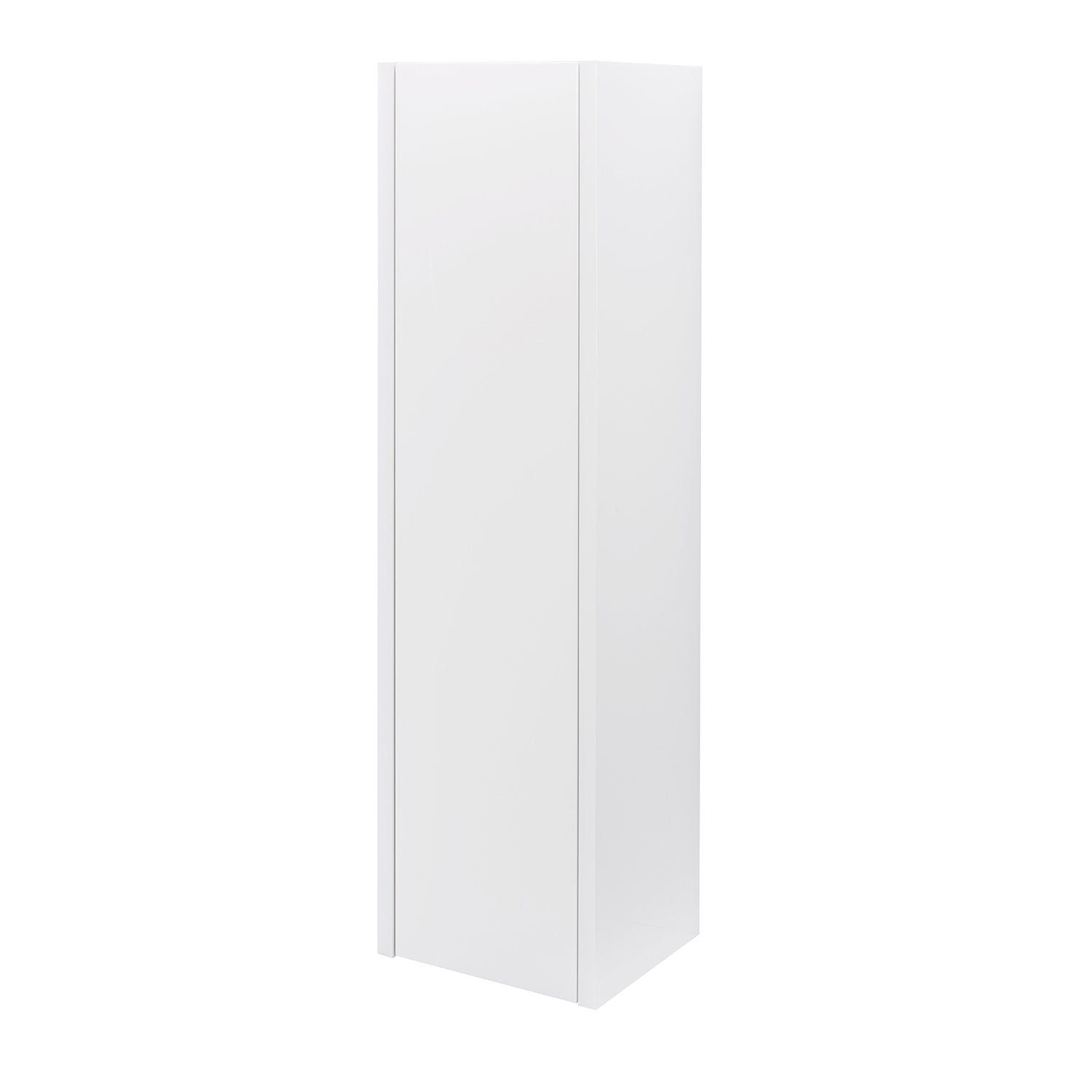 16" Tall Side Cabinet, Wall Mount, 1 Door, White Gloss, 'OHANA Collection by DAX