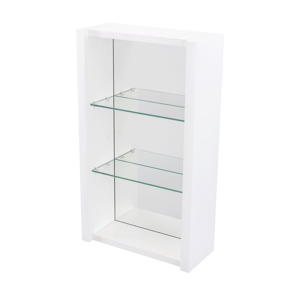 16" Small Open Cabinet, Wall Mount, White Gloss, 'OHANA Collection by DAX