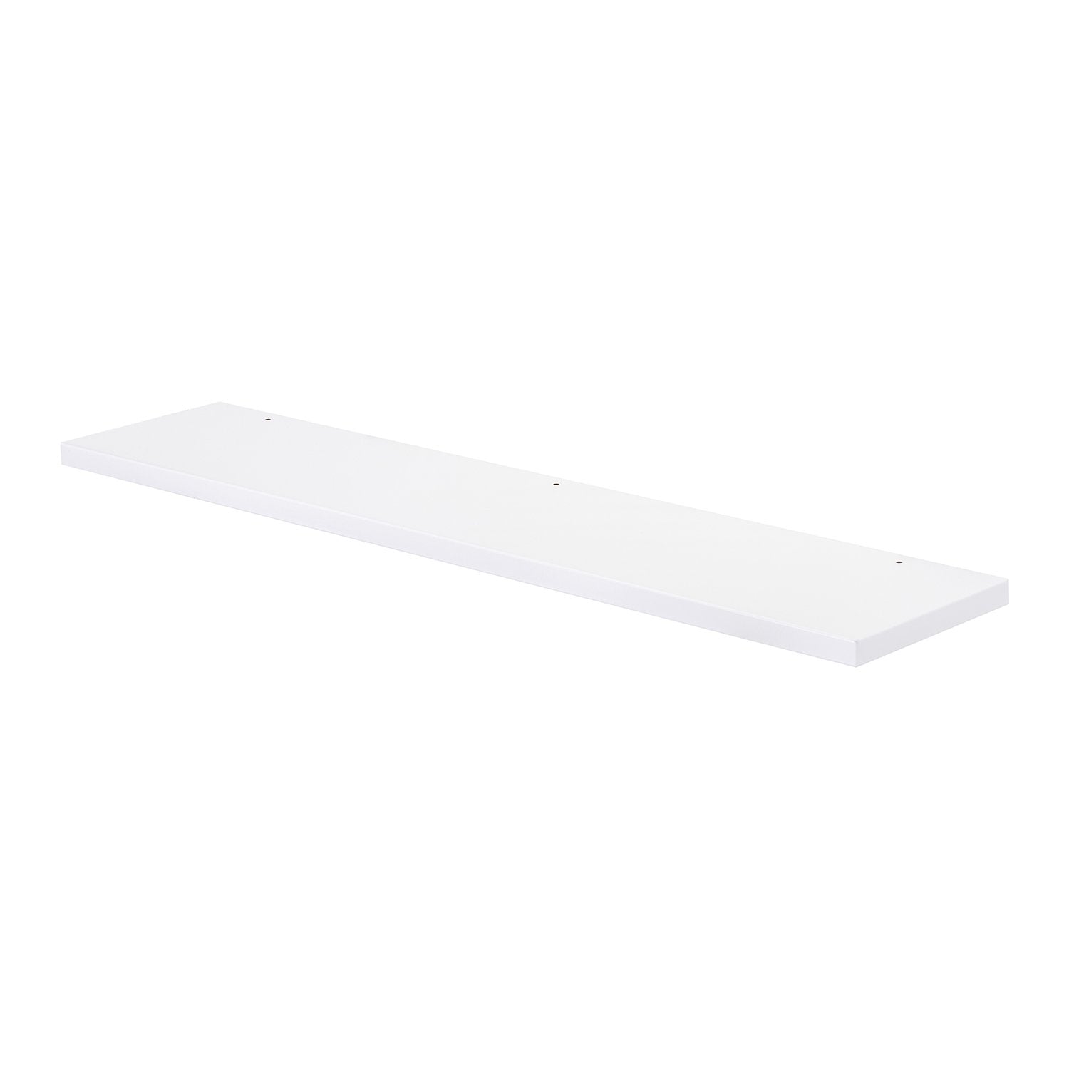 32" Wood Mirror Shelf, Wall Mount, White Gloss, 'OHANA Collection by DAX