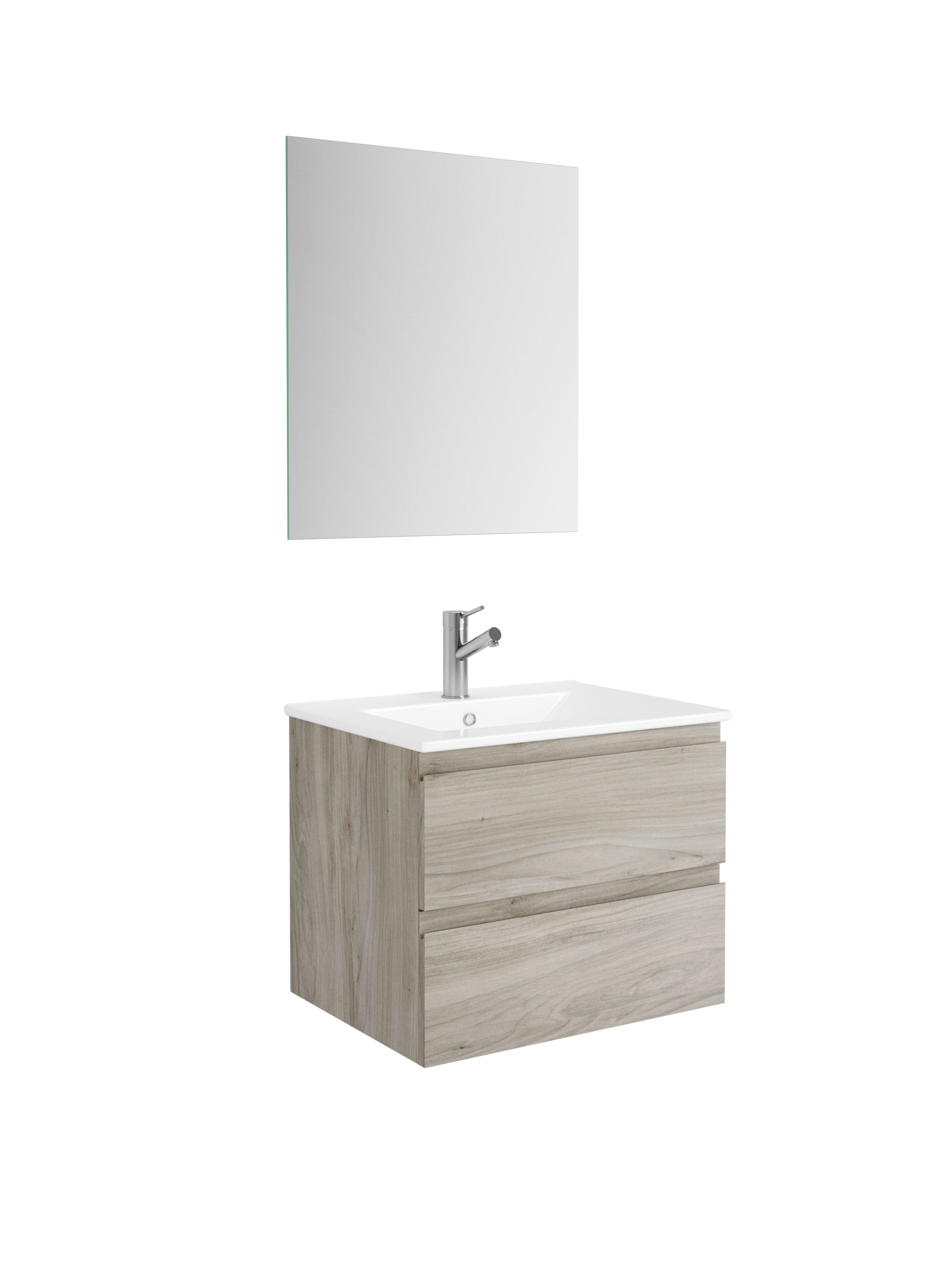 DAX Pasadena vanity cabinet 24", pine with Onix basin (DAX-PAS012412-ONX)