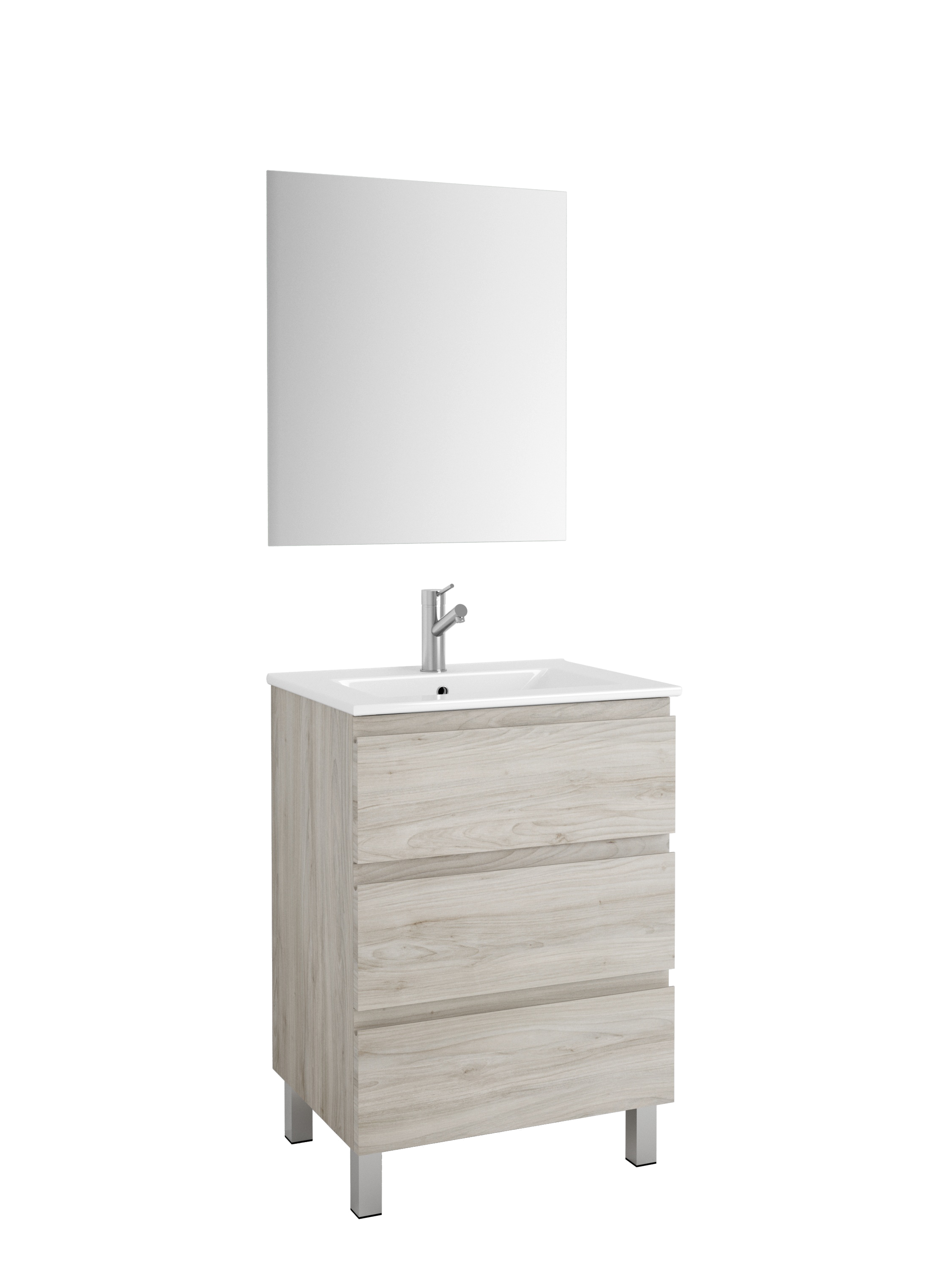 DAX Costa vanity cabinet, 24", pine with Onix basin (DAX-COS012412-ONX)