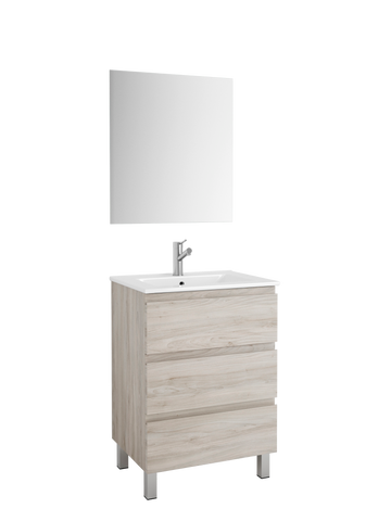 DAX Costa vanity cabinet, 24", pine with Onix basin (DAX-COS012412-ONX)