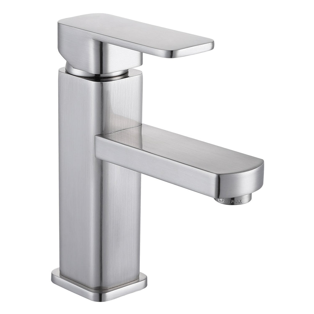 DAX Single Handle Bathroom Faucet, Brass Body, Brushed Nickel Finish, 4-3/4 x 7 Inches (DAX-6941A-BN)