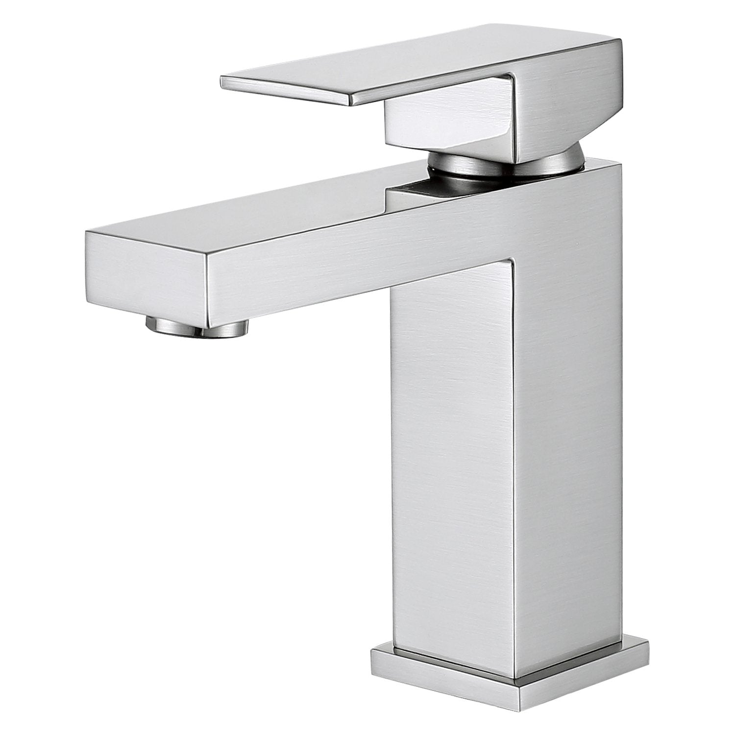 DAX Single Handle Bathroom Faucet, Brass Body, Brushed Nickel Finish, 4-5/16 x 6-1/2 Inches (DAX-6951A-BN)