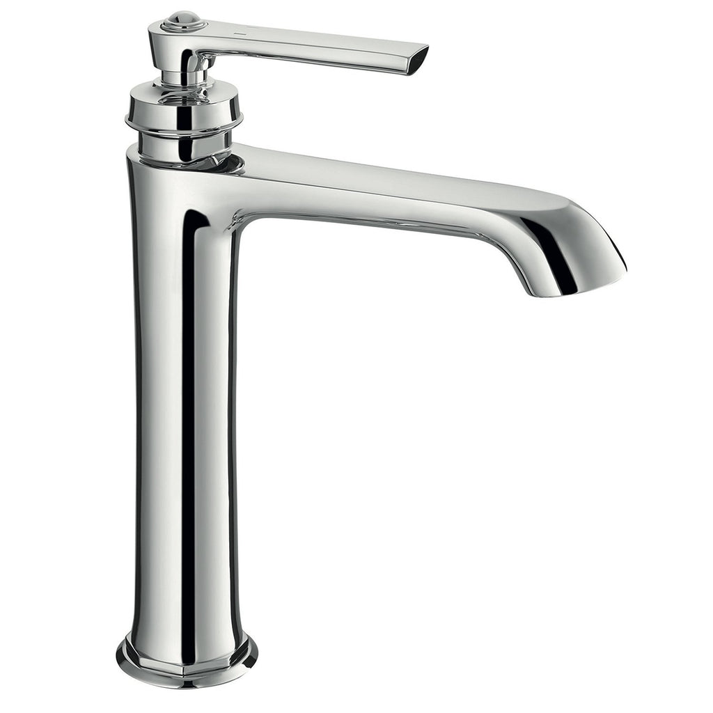 DAX Single Handle Bathroom Vessel Sink Faucet, Brass Body, Chrome Finish, Spout Height 7-1/16 Inches (DAX-9809A-CR)