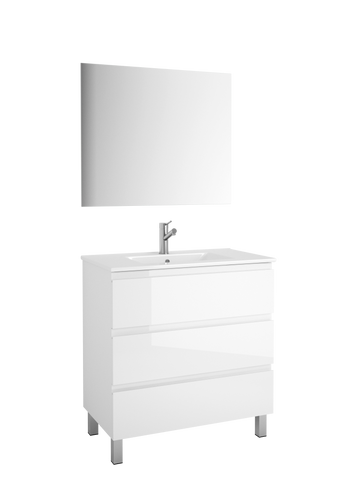 DAX Costa vanity cabinet, 32", glossy white with Onix basin (DAX-COS013211-ONX)