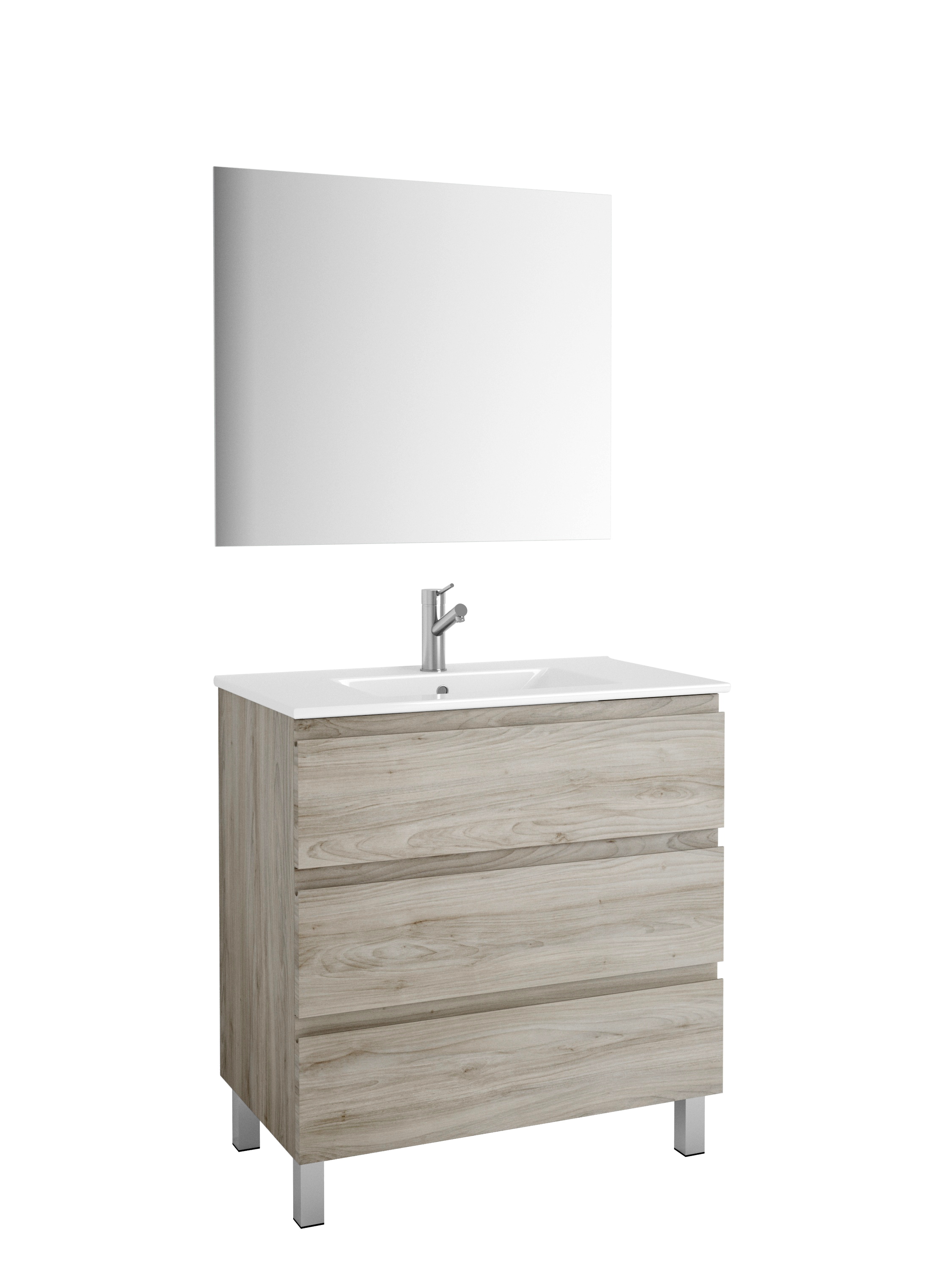 DAX Costa vanity cabinet, 32", pine with Onix basin (DAX-COS013212-ONX)