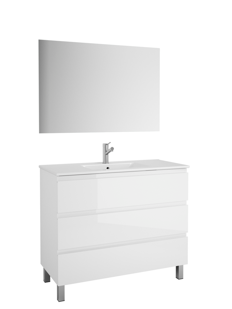 DAX Costa vanity cabinet, 40", glossy white with Onix basin (DAX-COS014011-ONX)