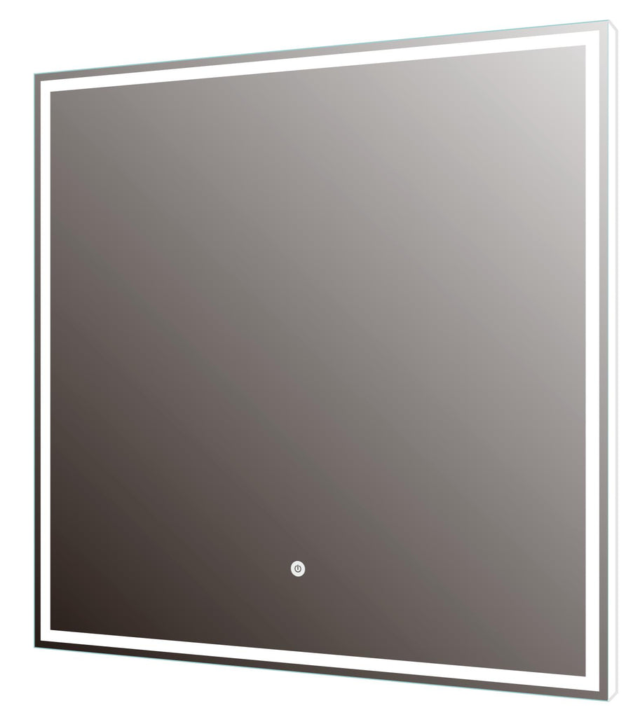 DAX LED Backlit Bathroom Vanity Mirror with Touch Sensor, 110 V, 50-60Hz, 23-5/8 x 23-5/8 x 12 5/8 Inches (DAX-DL756060)