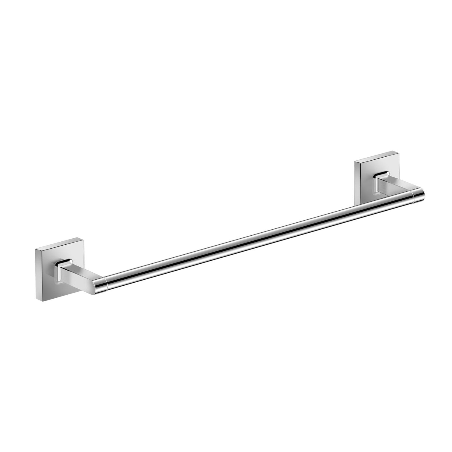 DAX Milano Single Towel Bar, Wall Mount, Brass Body, Brushed Nickel Finish, 16-3/4 Inches (DAX-GDC160164-BN)