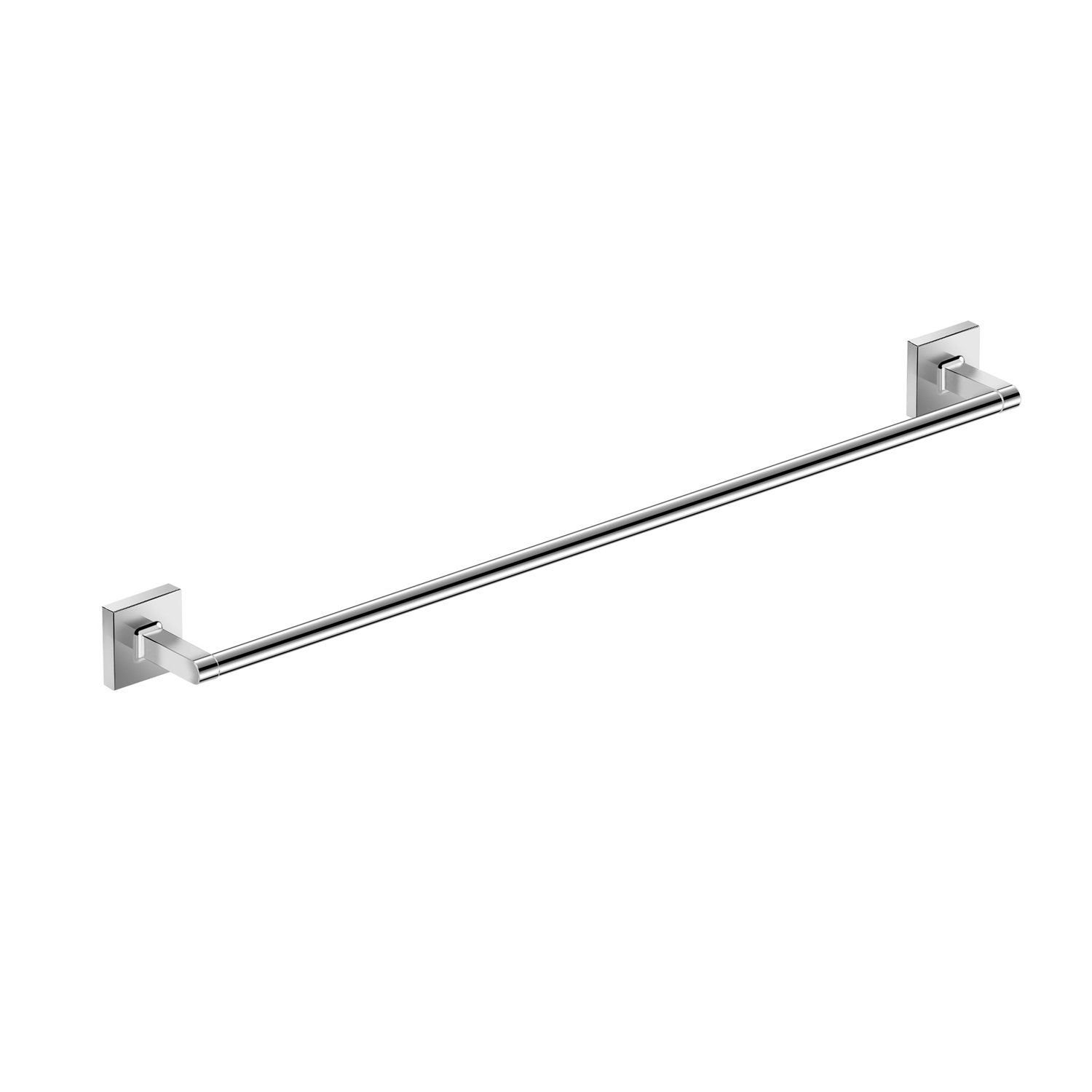 DAX Milano Single Towel Bar, Wall Mount, Brass Body, Brushed Nickel Finish, 24 Inches (DAX-GDC160165-BN)