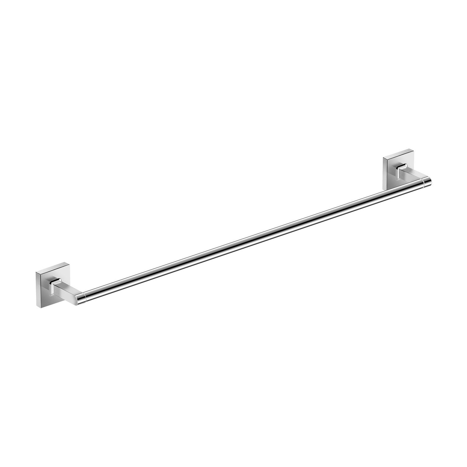 DAX Milano Single Towel Bar, Wall Mount, Brass Body, Chrome Finish, 24 Inches (DAX-GDC160165-CR)