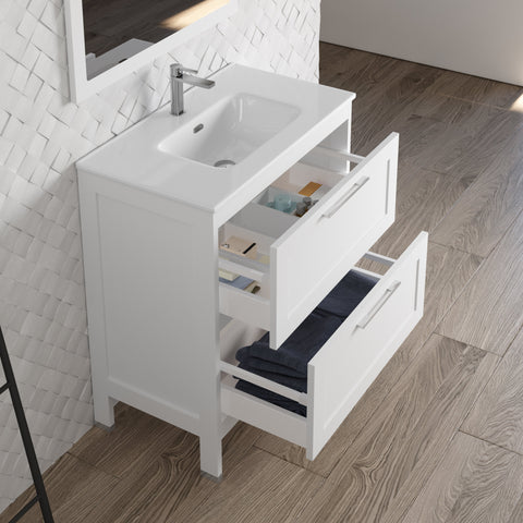 DAX Lakeside Single Vanity 32 Inches White with Onix Basin (DAX-013211-ONX)