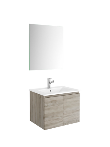 DAX Malibu vanity cabinet 24", pine with Onix basin (DAX-MAL012412-ONX)