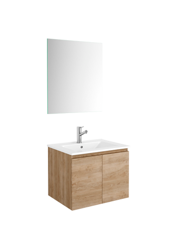 DAX Malibu vanity cabinet 24", oak with Onix basin (DAX-MAL012414-ONX)