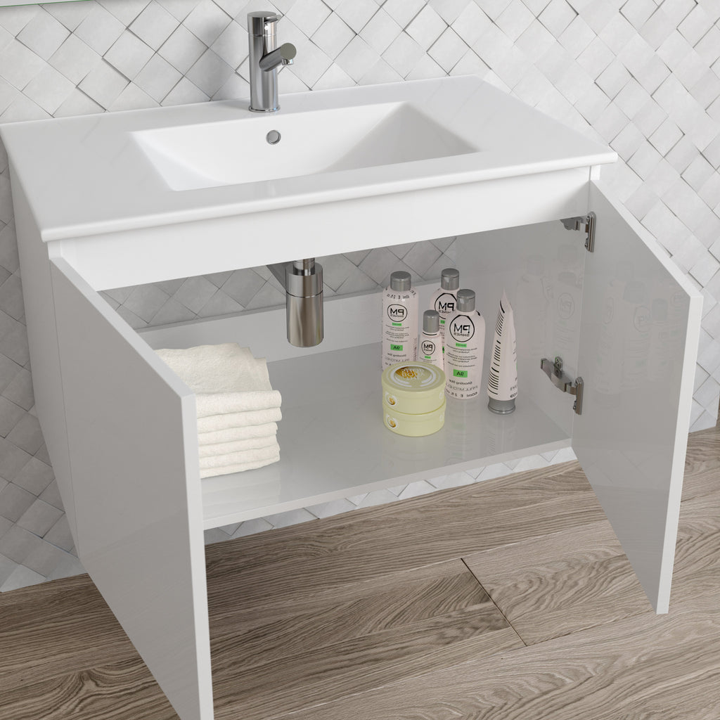 DAX Malibu vanity cabinet 32", glossy white with Onix basin (DAX-MAL013211-ONX)