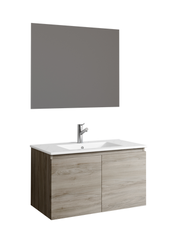 DAX Malibu vanity cabinet 32", pine with Onix basin (DAX-MAL013212-ONX)