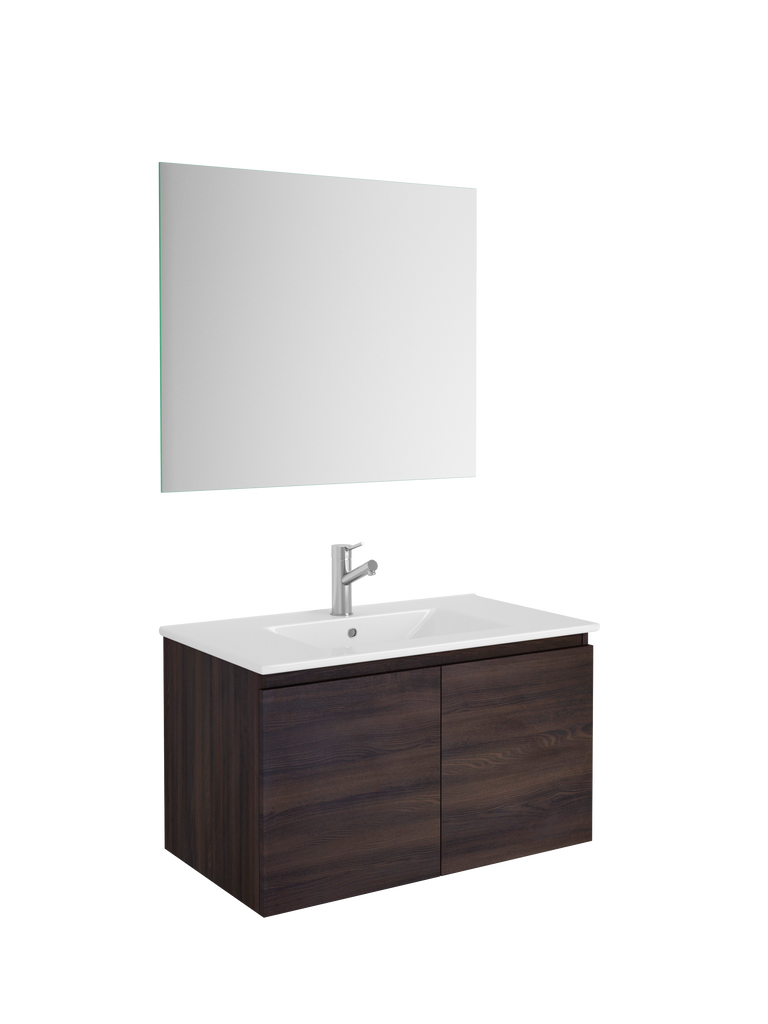 DAX Malibu vanity cabinet 32", glossy wenge with Onix basin (DAX-MAL013213-ONX)