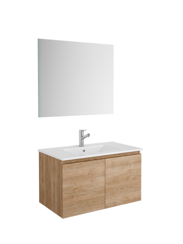 DAX Malibu vanity cabinet 32", oak with Onix basin (DAX-MAL013214-ONX)